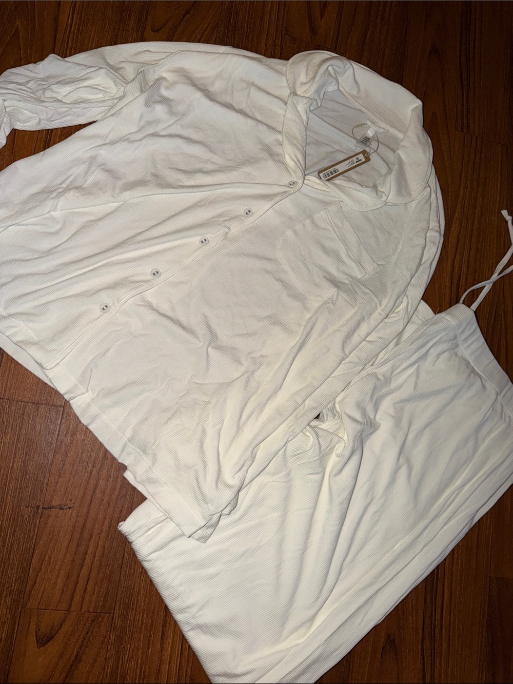 Skims Soft Lounge Ribbed sleep set in Onyx Xl